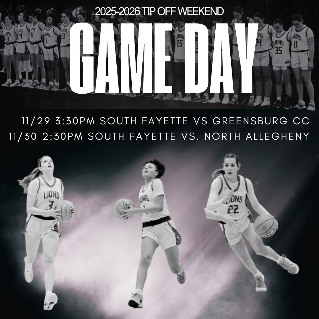 SF_GirlsHoops's tweet image. The Journey Begins.

The Lady Lions return to the court today to take on Greensburg Central Catholic in the opening match up of the 25-26 campaign! Tip off is set for 3:30pm today at North Allegheny HS 🦁💚🤍