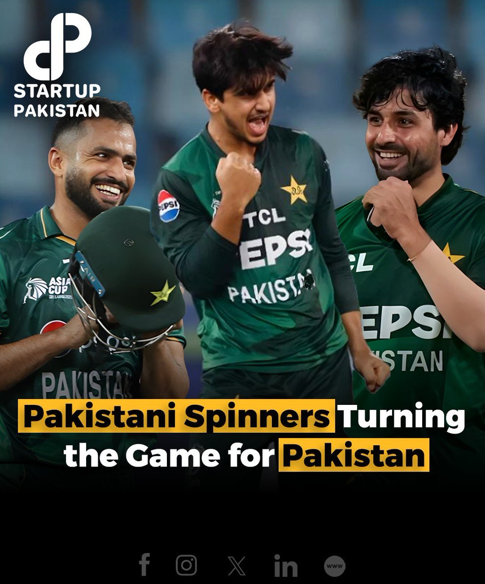 PakStartup's tweet image. Pakistani Spinners Turning the Game for Pakistan!

#PakistaniSpinners #GameChangers #CricketPakistan #SpinMagic