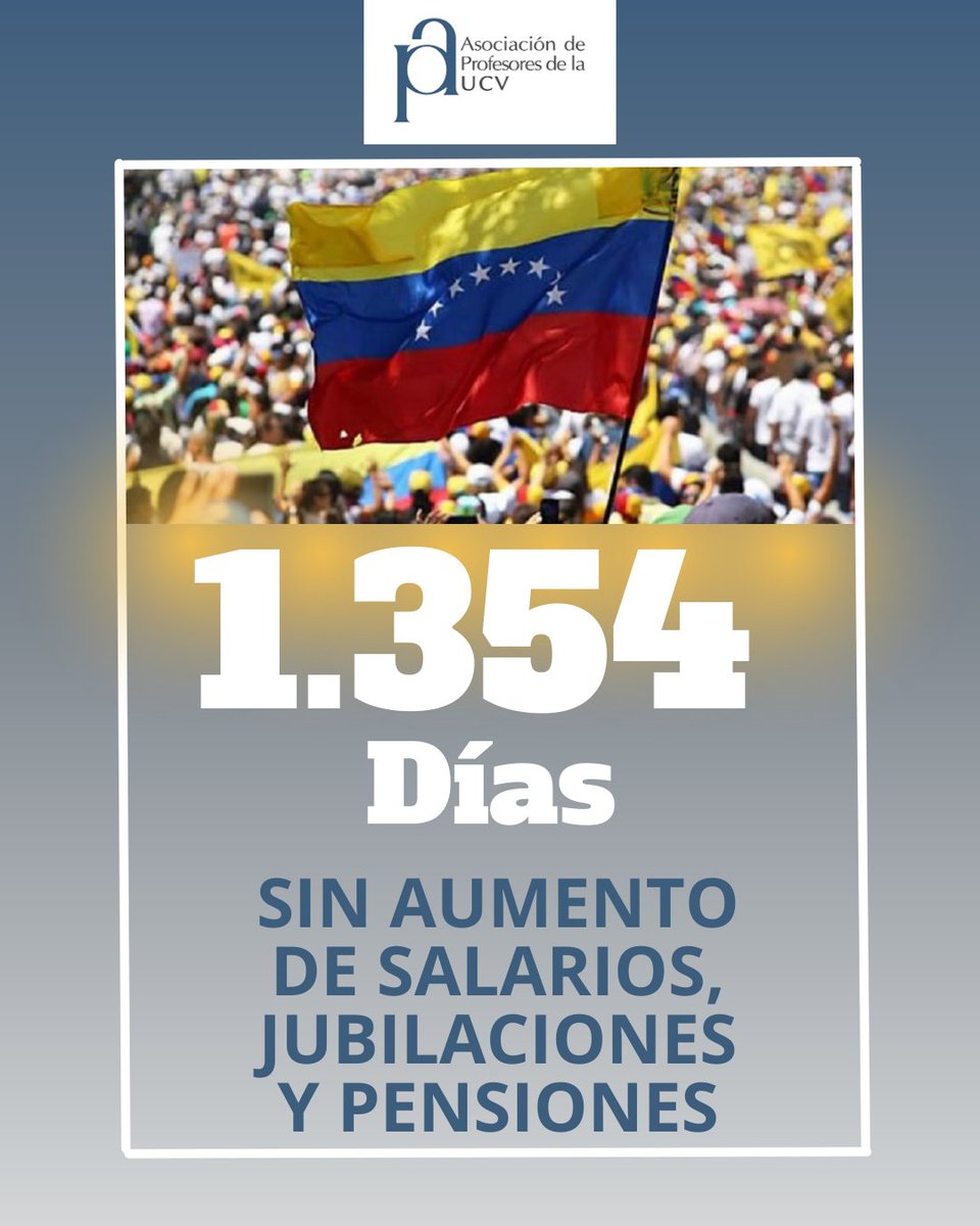 APUCV's tweet photo. #UCV #Profesores #SalariosDignosYa #BonoNoEsSalario https://t.co/aDAKm7ieO4