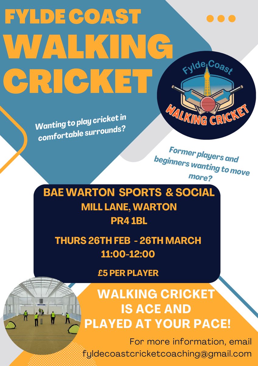 Looking forward to delivering this in the New Year ❤️🚶‍♀️🏏👍