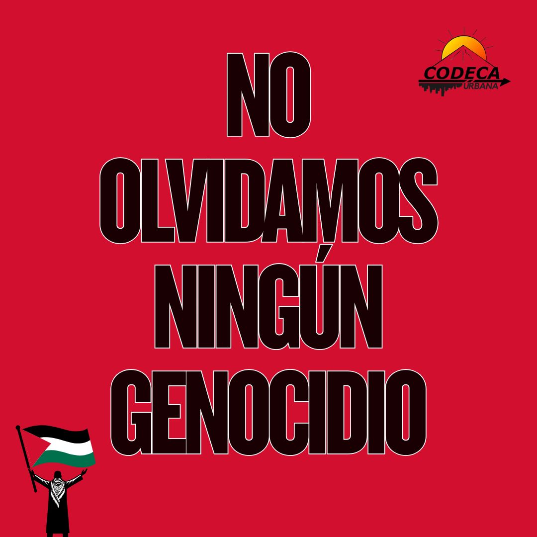 CodecaCapitalGt's tweet image. El Estado de Israel es un enclave colonial que ha significado la destrucción del pueblo palestino, este ha practicado el genocidio desde 1948 expulsando a la población árabe de sus territorios, asesinando a hombres, mujeres y niñez. #CodecaPresente