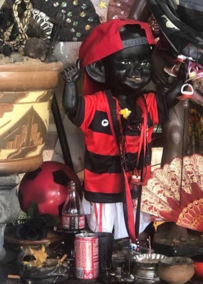 NossosOrixas's tweet image. Exu mirim da sorte, fé no Flamengo! 🔴⚫️