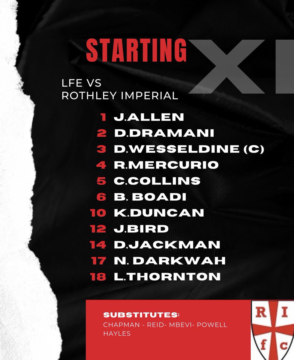 RothleyFC's tweet image. Today’s line up #UPTHEROTHLEY