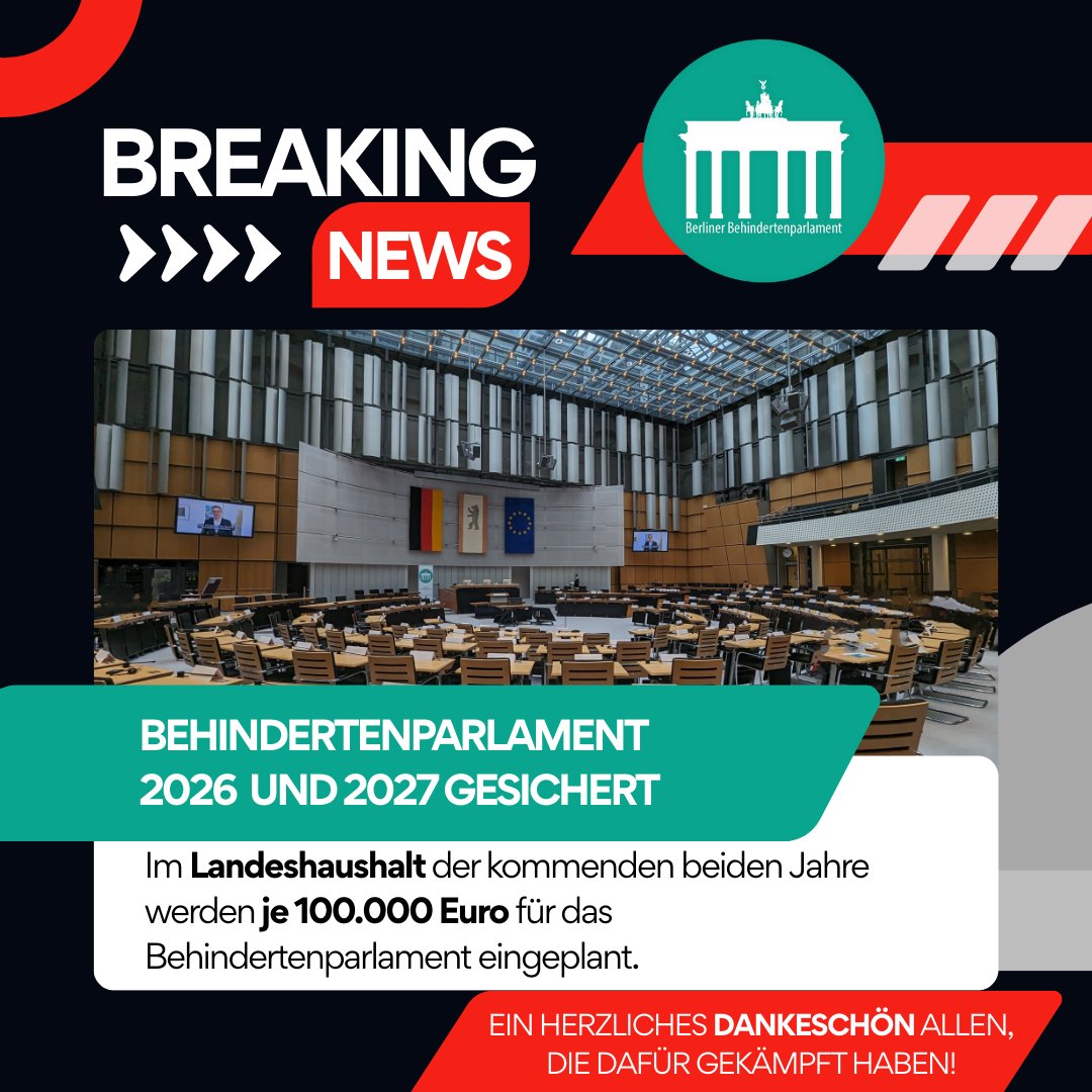 Berliner Behindertenparlament tweet media