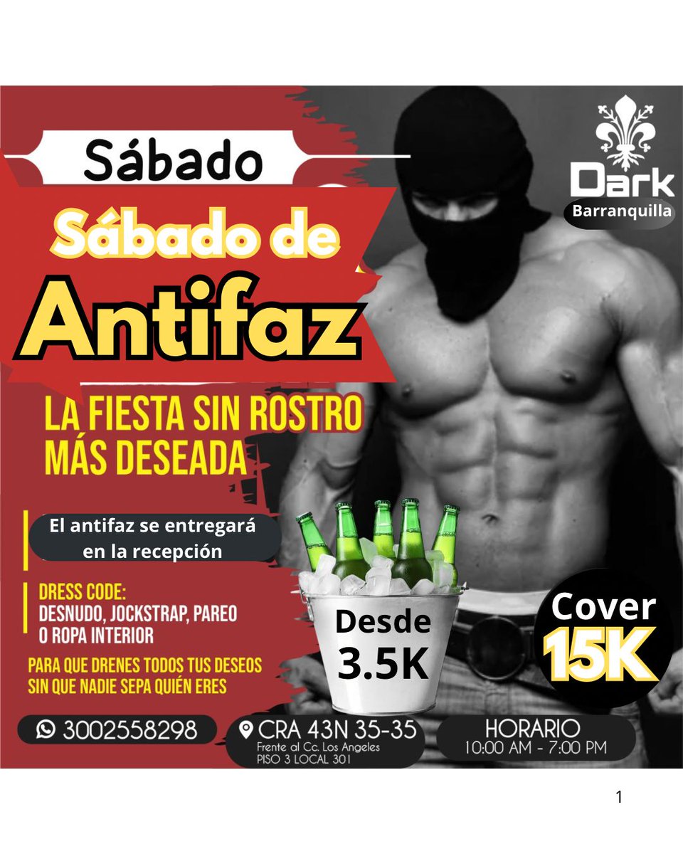 Retira tu antifaz en recepción y deja salir tu verdadero tu!!!