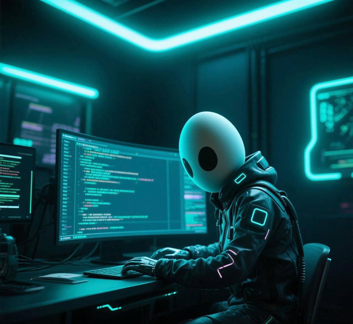 Aircryptian's tweet image. Locked in like a Web3 cyborg 👨‍💻⚡️ coding through the neon nights while the ecosystem prepares for liftoff 
PRESALE IS LIVE 🚀🔥 
fowlplay.xyz/ref/Aircryptia…
If you’re still blinking, you’re already late. Tap in, load up, and ride the wave before it turns into a tsunami 🌊🚀