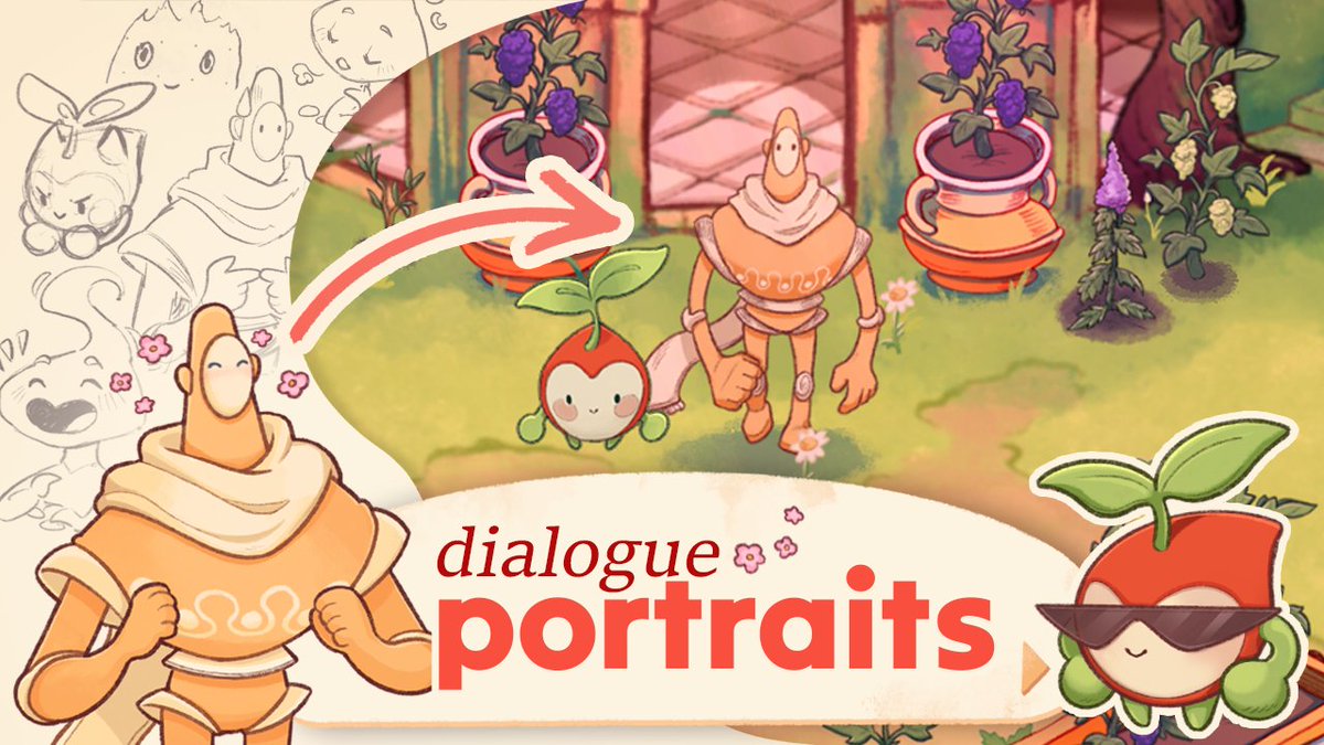 studiofirlefanz's tweet image. I made a new devlog about game dialogue portraits (with multiple expressions for each character) 🥰🎭

Here are a few impressions from the video! Have a nice weekend 💗  

#screenshotsaturday #IndieGameDev #cozygames #indiedev #devlog