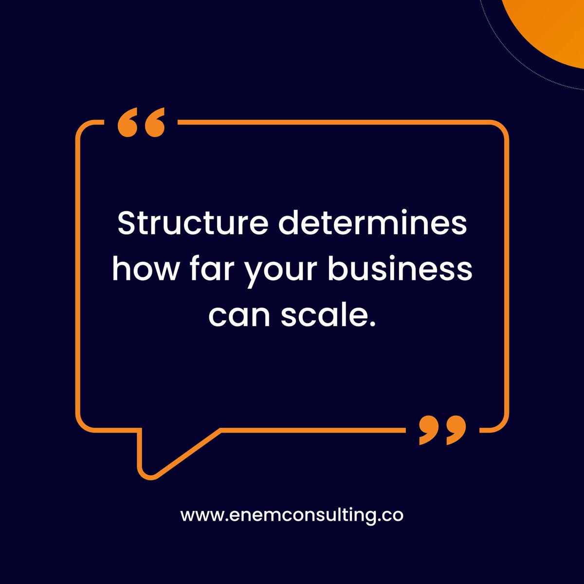 enemconsulting's tweet image. A strong structure creates efficiency, reduces risk, and builds investor trust.
#BusinessStructure #CorporateStrategy