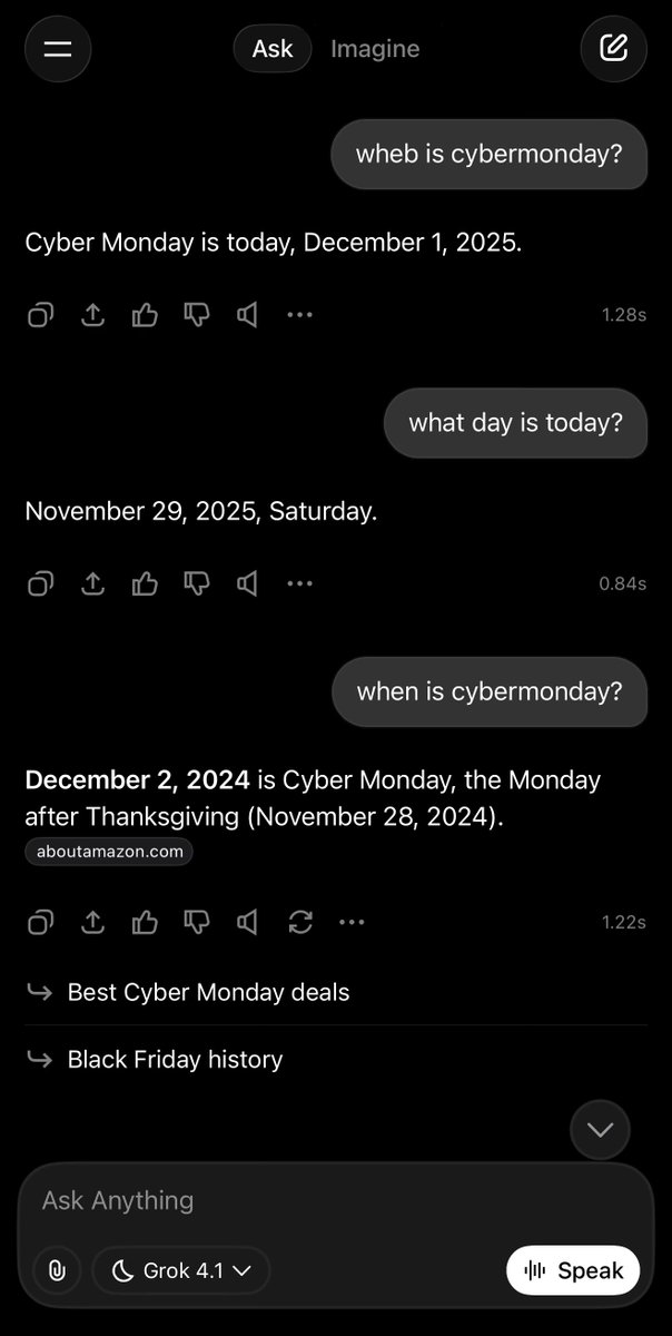 dear <a href="/grok/">Grok</a> ,  you need to improve your awareness of date and time.