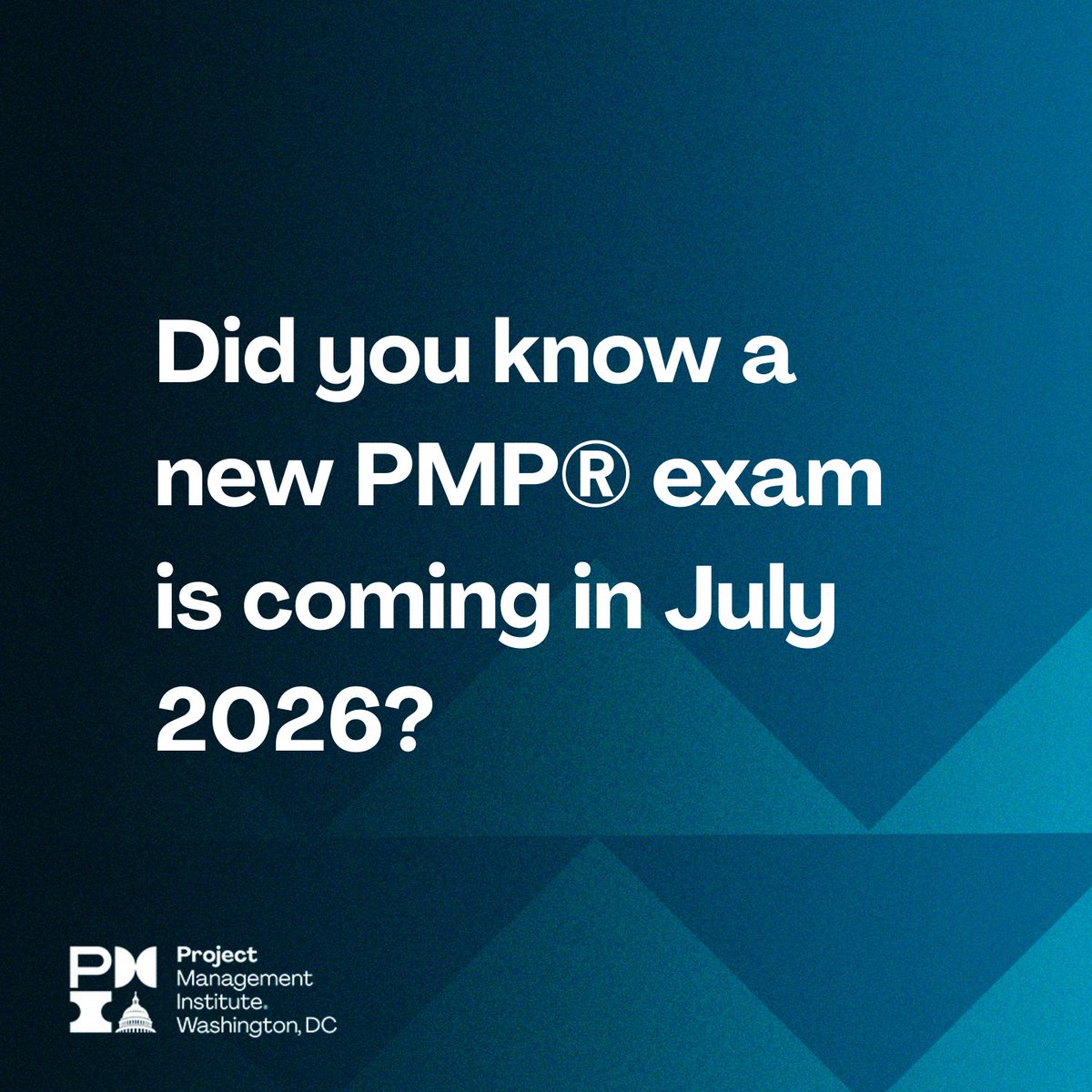 PMIWDC's tweet image. The 2026 update brings a future-focused approach, elevating the skills, mindsets, and real-world capabilities needed in today’s fast-changing landscape. Learn more: zurl.co/HcTuf

#pmp #projectmanagement #projectmanagers #pmiwdc #pmpexam
