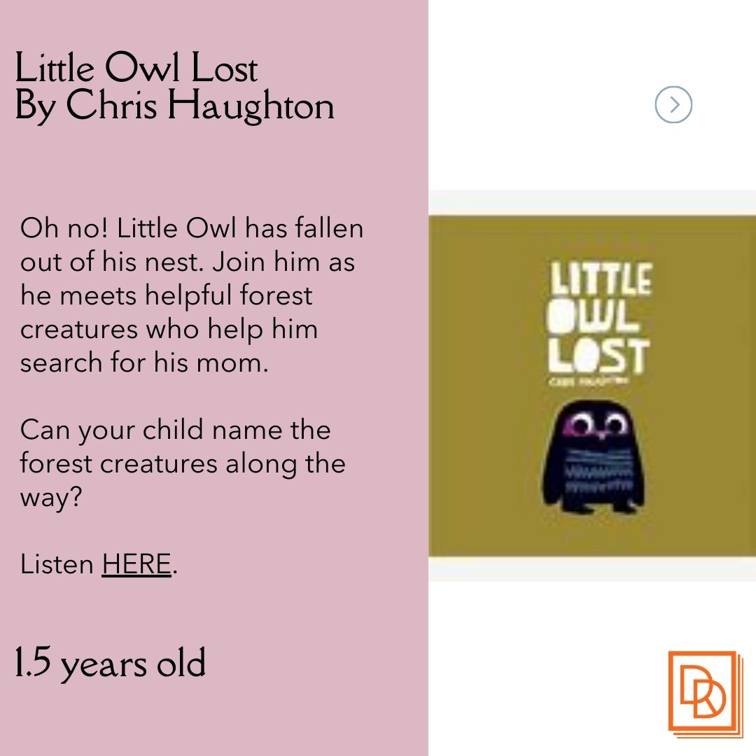 DDReading's tweet image. Prescription for Reading #1 for November 2025! Ages 18 months-2.5 years.
Little Owl Lost: ow.ly/AaZY50Xztmo
Good-Night, Owl: ow.ly/G2cE50Xztmv
Little Owl's Night: ow.ly/nYIc50Xztmt
Learn more at: ow.ly/OZKg50Xztmu
Talk, Sing, Read, Play. Everyday!