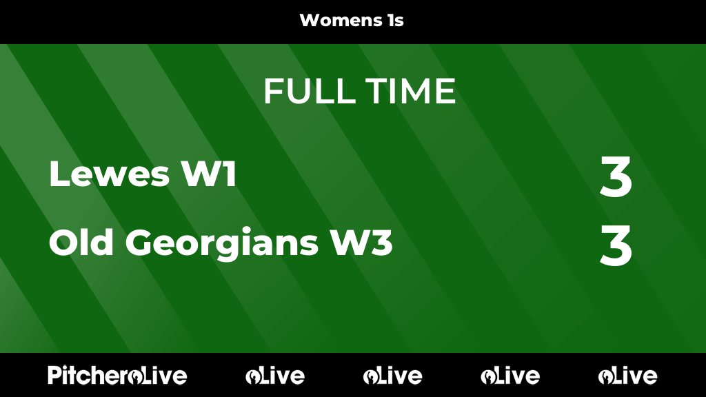 FULL TIME: Lewes W1 3 - 3 Old Georgians W3
#LEWOLD #Pitchero
leweshc.com/teams/99950/ma…