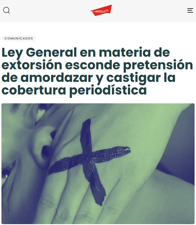 Juan_OrtizMX's tweet image. 🗳📌 SHEINBAUM PUBLICA LA NUEVA LEY DE EXTORSIÓN… Y LLEGA CON RIESGOS PARA EL PERIODISMO Y LA CRÍTICA

Ayer viernes publicaron en el Diario Oficial de la Federación la nueva Ley General de Extorsión.

El gobierno la ha presentado como herramienta contra el crimen.

Pero…