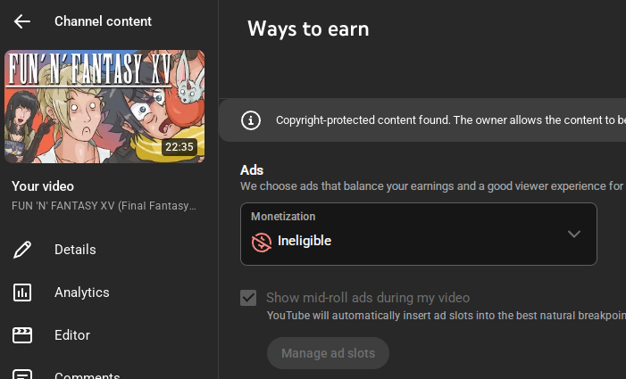 DEMONETIZED for copyright after like...8 years? Wow...I guess the labels really needed those daily 0,02 cents from me...thx as always <a href="/YouTube/">YouTube</a> for allowing this to happen so that I have 0 incentive to cover this franchise again. Guess they don't like free money and free marketing