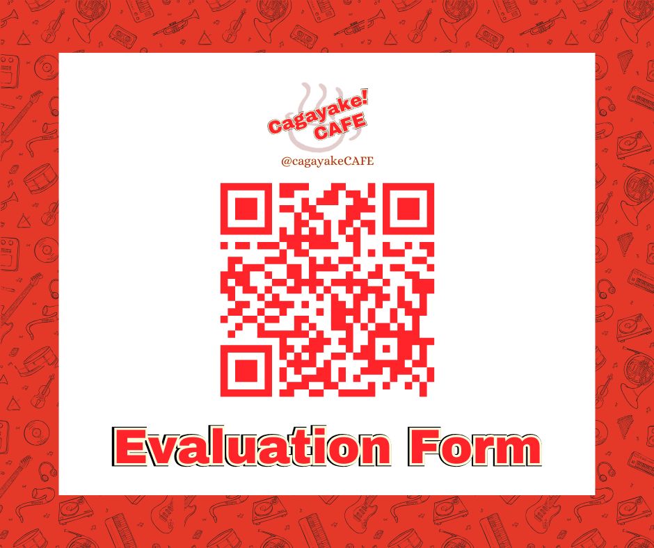 cagayakeCAFE's tweet photo. Did everyone got home safe and had a good rest?
Please fill out our evaluation form help us improve!
Post and tag us for your uploads! We would love to see your experiences from this event.
#cagayakecafe #keionphcse 🎸 https://t.co/lyRqCZLW7O