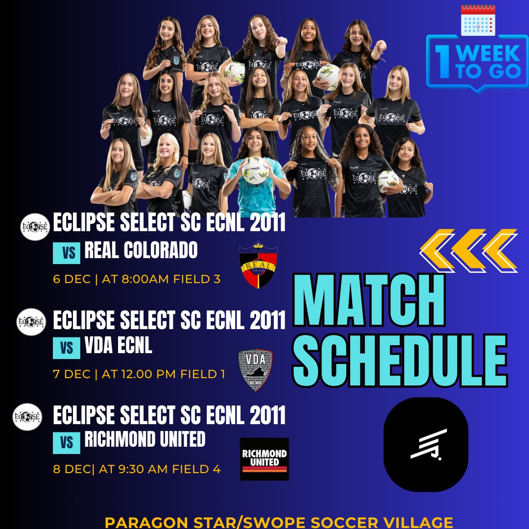 EclipseSelc2011's tweet image. 1 week until @ecnlgirls Kansas Showcase!!

@eclipseselectsc