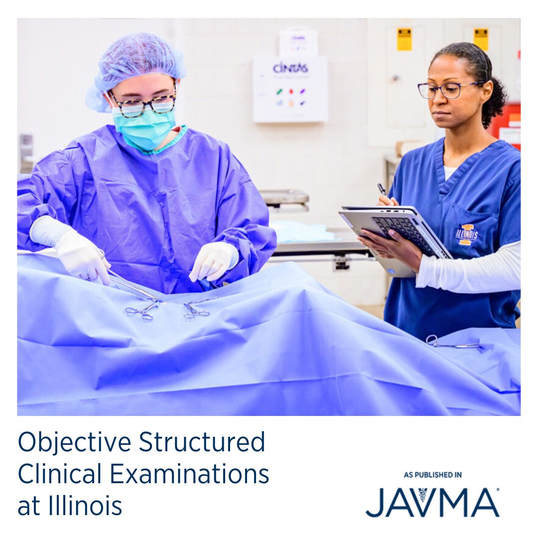 AVMAJAVMA's tweet image. It&apos;s Spotlight Saturday! ✨ Learn how @vetmedillinois employs a comprehensive suite of formative and summative assessments to evaluate student progress toward professional veterinary competencies: jav.ma/osce