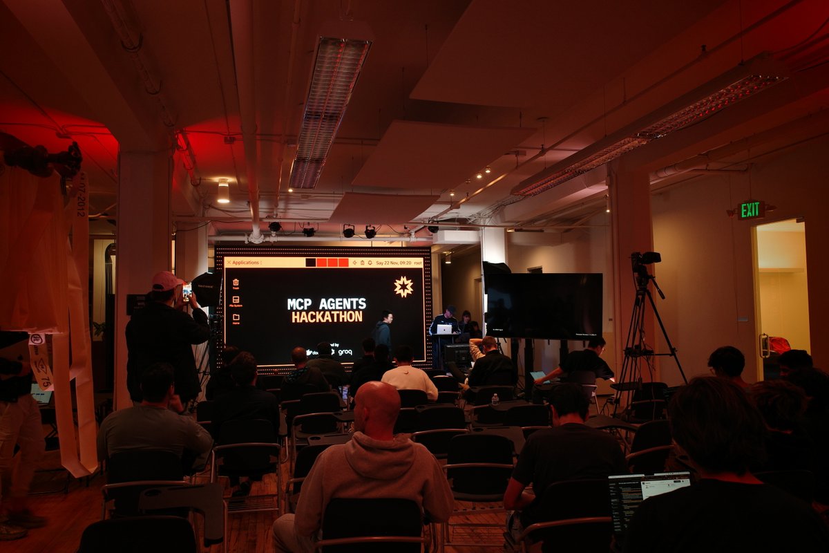 Docker's tweet image. The @e2b + Docker + @GroqInc hackathon just wrapped - and the submissions went beyond our expectations!

We used real agents, real tools, built in secure sandboxes. Congrats to our winners for pushing the bounds of what agentic AI can do. 

See what they made →…