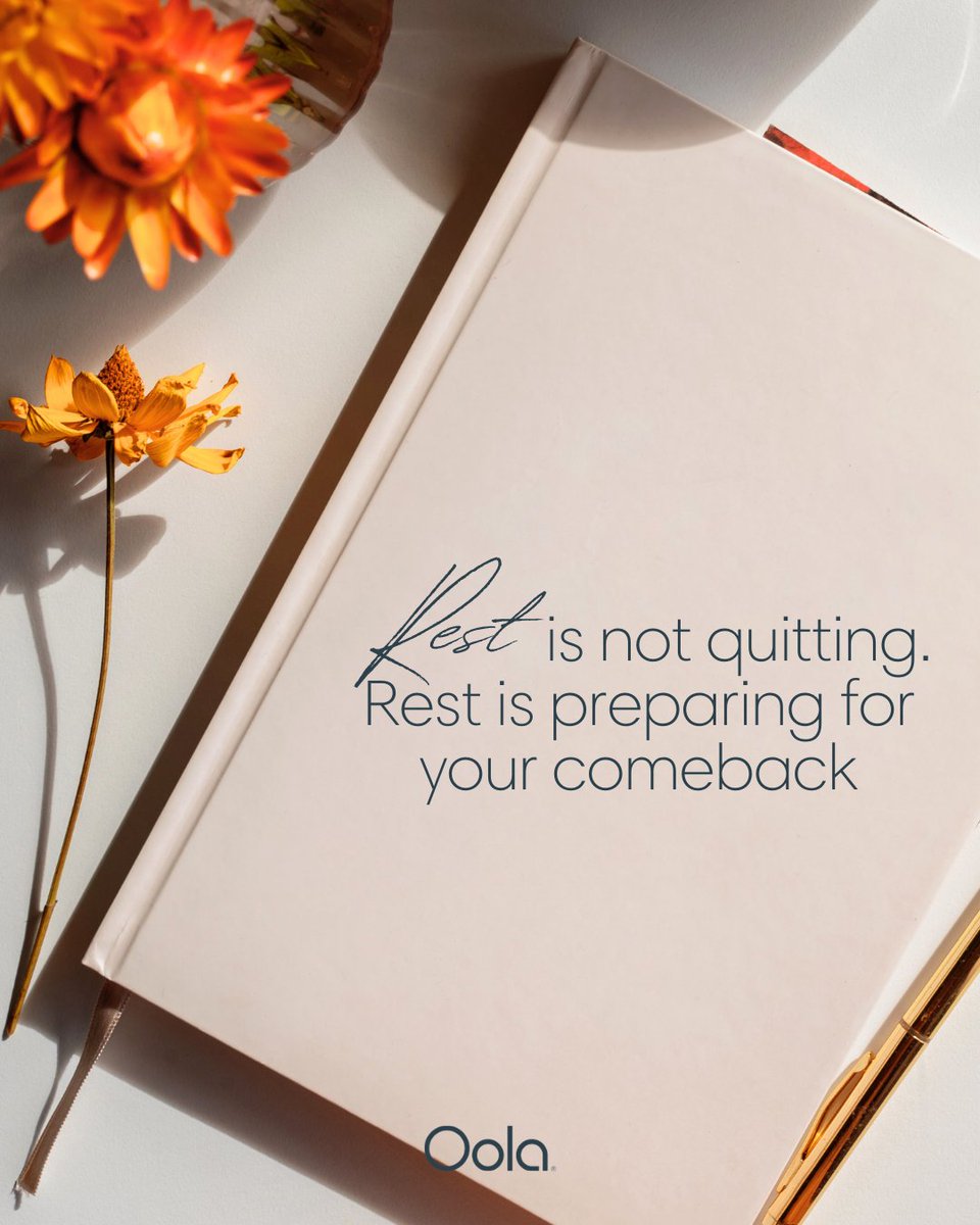 OolaLife's tweet image. In a world that glorifies hustle, choose restoration.

Your best ideas and breakthroughs happen when your mind and body have space to recharge.

Rest with intention → return with power.

#RestWithPurpose #BalancedLiving #OolaLife