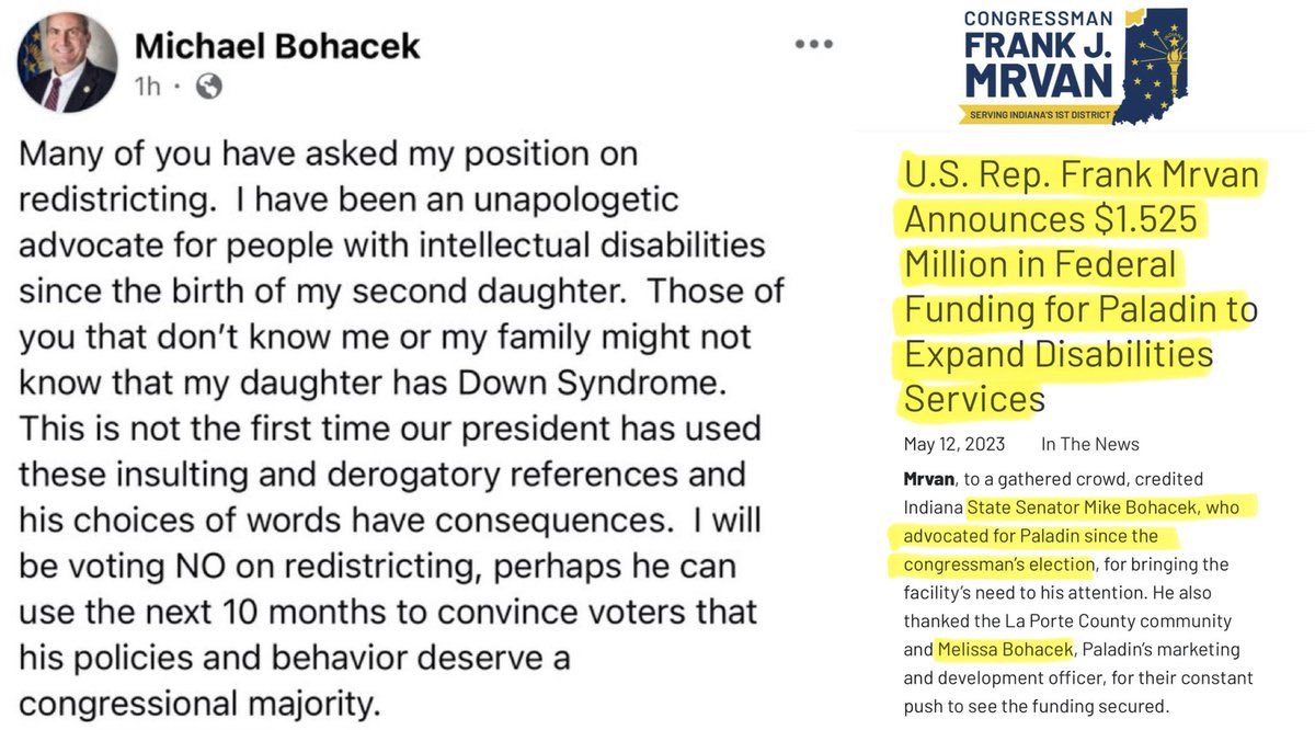In case you wondered how much does it cost to betray your party and to block redistricting - $1.5 Million from DemRat Rep. Frank Mrvan, whose district would be eliminated.
👇👇👇
