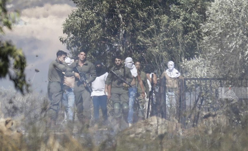 Today Israeli terrorist settlers attacked the area of Khalaylet Allouz in Bethlehem area in the West Bank. They tried to burn houses abd injured 10 Palestinians during the attack including one with live ammunition.