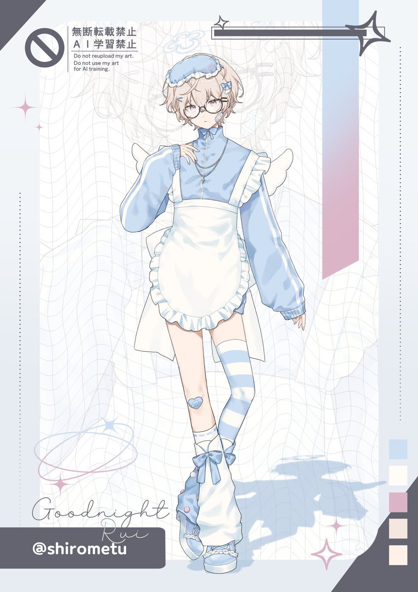 shirometu's tweet photo. @/goodnightrui fullbody design showcase https://t.co/bR5RBxFBBT