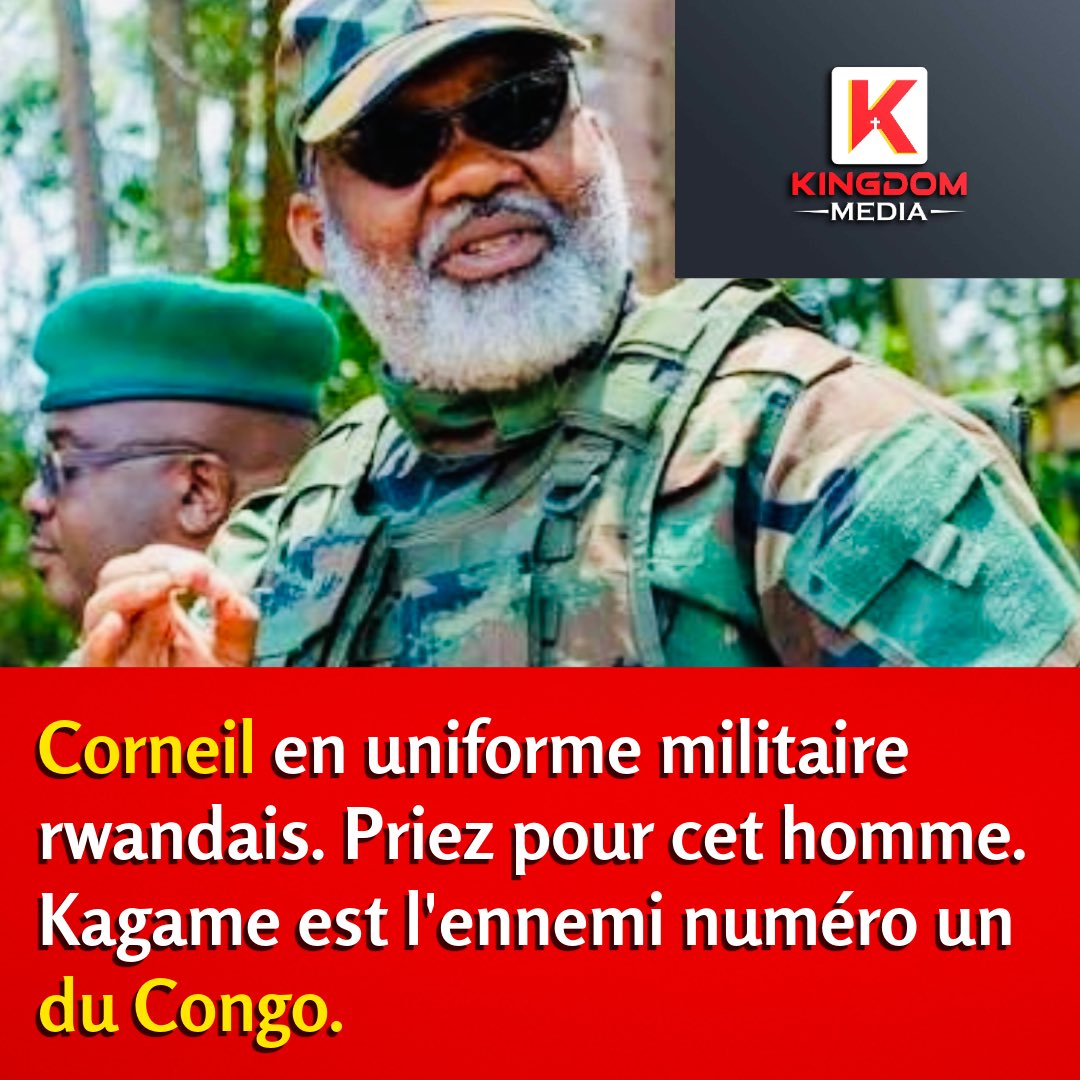 Pray for NANGA 
A man ready to split Congo for his own interests.kagame will kill you after you give what he wants,remember kabila Laurent <a href="/CNangaa/">Corneille Nangaa</a> <a href="/afcongo/">AFC-Alliance Fleuve Congo</a> <a href="/Presidence_RDC/">Présidence RDC 🇨🇩</a> <a href="/UrugwiroVillage/">Presidency | Rwanda</a> <a href="/rulelikepatrick/">Patrick Rules</a> <a href="/MartinFayulu/">Martin Fayulu</a> <a href="/PatrickMuyaya/">Patrick Muyaya</a>