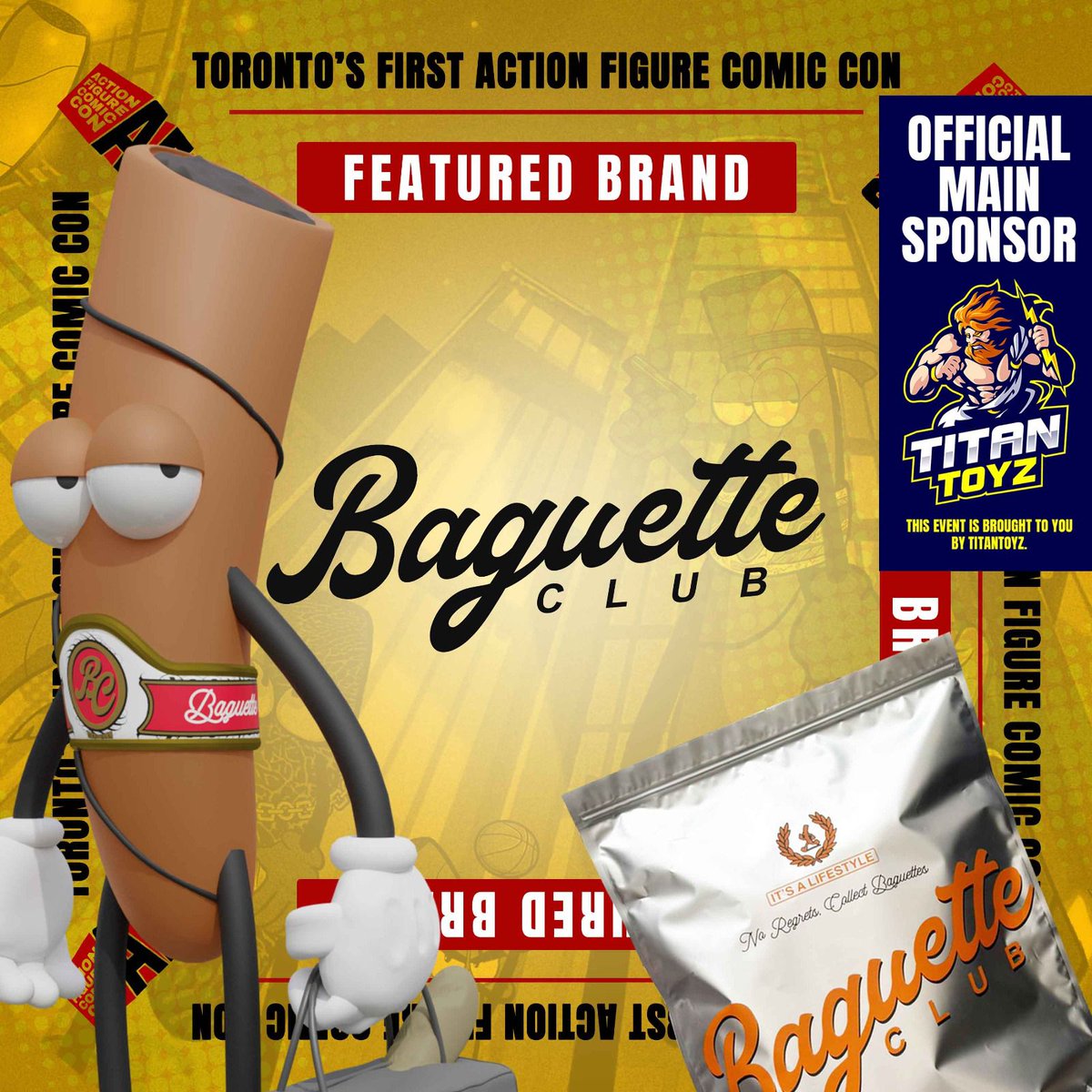 BaguetteClub's tweet image. We’re officially rolling into Toronto’s First Action Figure Comic Con!

Baguette Club will be showcasing an exclusive preview of our action figure before anyone else gets to see it 👀🔥

Tap in. The lifestyle goes plastic.

#AFCC #Collectibles #BaguetteClub