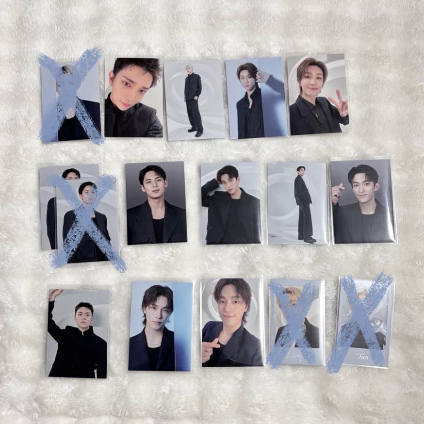 guriAz_'s tweet photo. SEVENTEEN セブチ NEW フォトカード インスタントフォト トレカ 交換

譲）画像1枚目
ジョシュア ジュン THE8 ミンハオ ミンギュ ドギョム バーノン ディノ

求）画像2枚目 🍊 スングァン

⚠︎セルカ⇄セルカ

郵送または東京ドームお手渡しでの交換希望です。
お気軽にお声掛けください🍀 https://t.co/fOslegKpnR