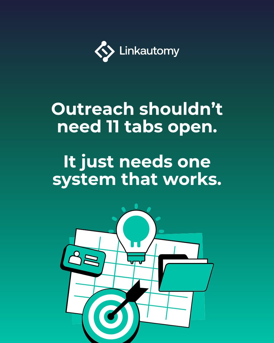 linkautomy's tweet image. You’ve got one tab for DMs, one for CRM, one for notes, one for analytics… and somehow, none of them talk to each other.
Linkautomy unites it all.
No more tab fatigue — just one clean command center.

#AllInOneCRM #SalesEfficiency #AutomationTools #AgencyGrowth #B2BLeads