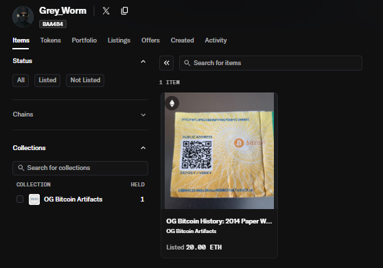 renaiweb3_eth's tweet photo. ๐จ Be aware of this X user. @SzaryRobak0x #ScamAlert #ScamWarning #nftscam
Collector, don't fall for this guy
Why would anyone buy this kind of NFT?
Listed at 20 ETH โ seriously? ๐คก
Is there any reason this would even be worth collecting?๐คฃ https://t.co/aiGSQxmUjh