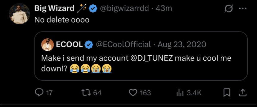 japh_man's tweet image. E don Rush Delete😂😂  Chakam evidence  dey📸