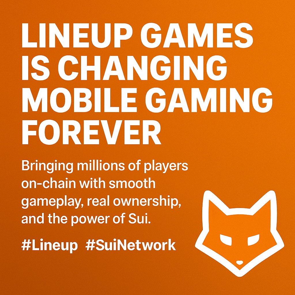 AkashHelpTrick's tweet image. Lineup Games is changing mobile gaming forever.
Bringing millions of players on-chain with smooth gameplay, real ownership, and the power of Sui.
This is just the beginning. 🦊🔥
#Lineup #SuiNetwork @LINEUP_games