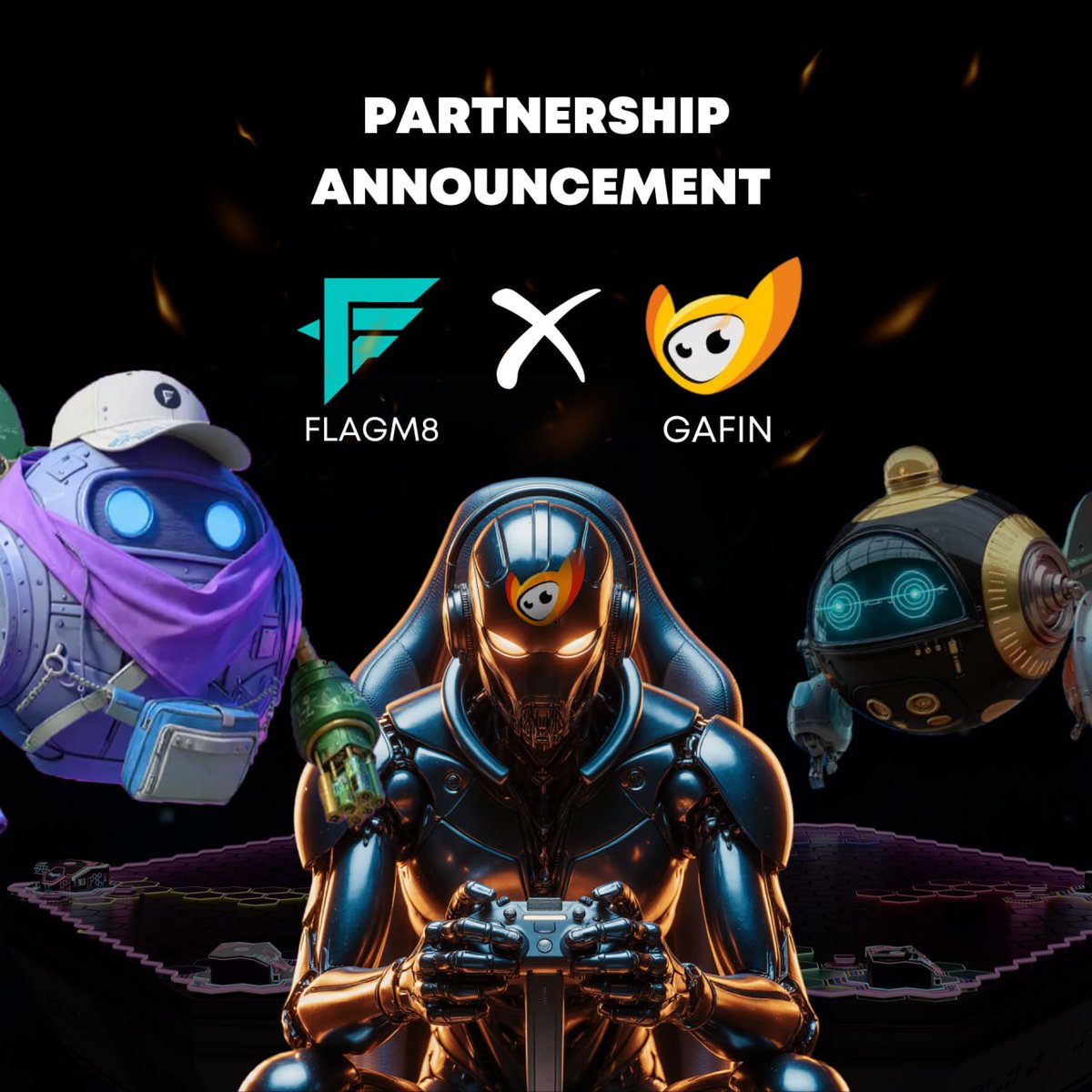 Flagm8_'s tweet photo. Flagm8 x @Gafin_io Partnership Announcement 👾

We are excited to partner with GaFin, an onchain intelligence gaming platform built for both players and game developers.

@Gafin_io is trusted by 75+ publishers, has helped onboard 120,000+ active users, and reaches a community of over 167,000 gamers. 

Through this partnership, we aim to set a higher standard in Web3 gaming through competitive tournaments, engaging quests and high quality events for players.

It's time to expand competitive opportunities in Web3 esports. 🎮🤝

Gafin Socials: https://t.co/f2OfMe3tWP