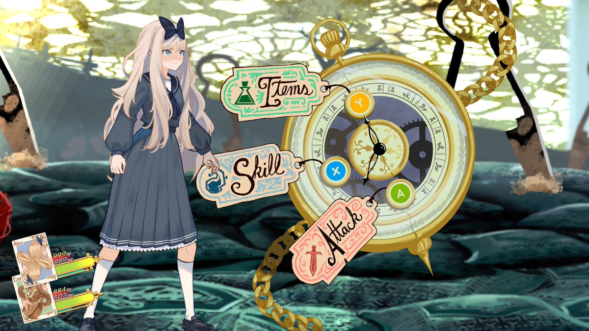 NoisyPixelNews's tweet image. Alice at the End of Her Life Steam Page Now Live; Turn-Based Combat with Wonderland Lore - noisypixel.net/alice-at-the-e…