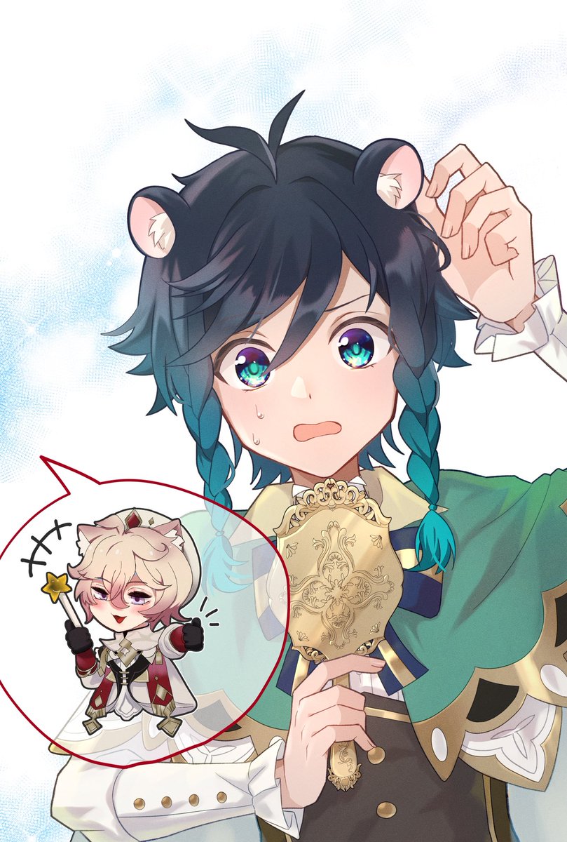 Chikaze0's tweet image. 合作❣️ᓚᘏᗢ × (՞･֊･՞)🪄︎︎✨
#Dahlia  #Venti