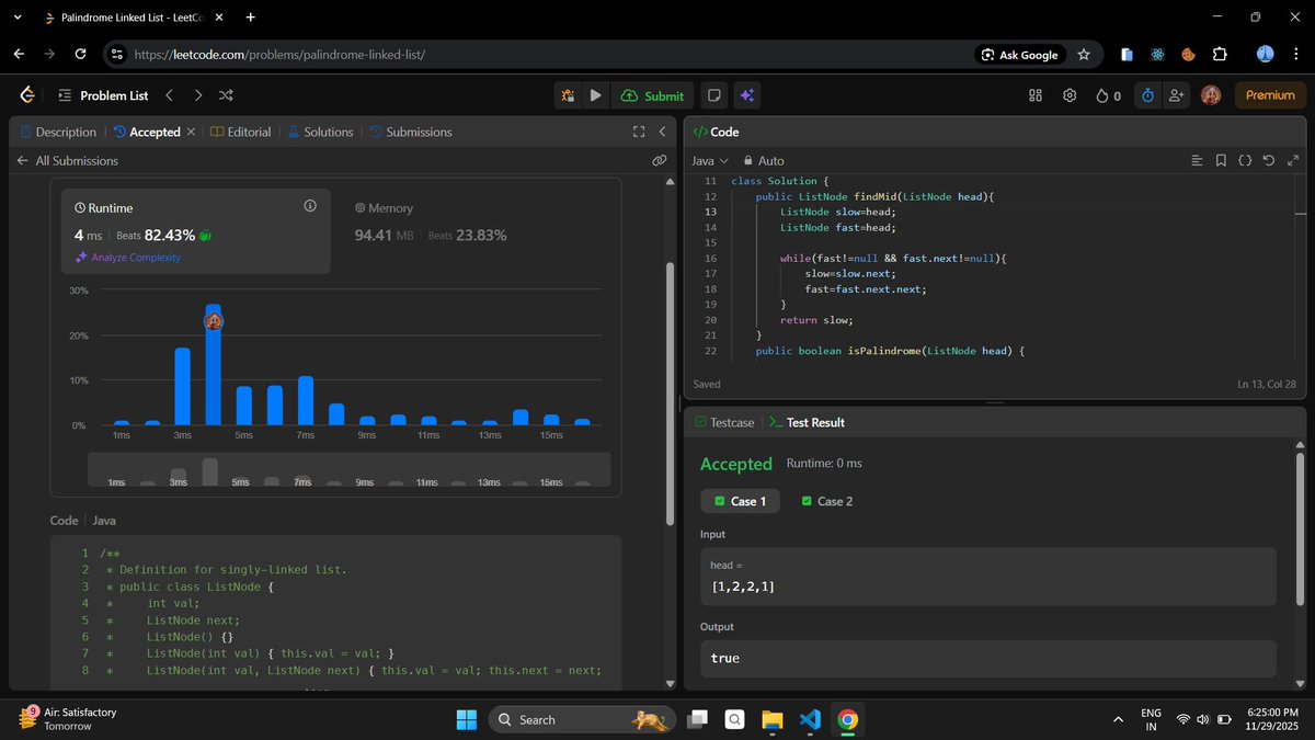 MansiBug's tweet image. Day 142: Getting a job in 8 months.

- Solved POTD and 1 easy-level question on LeetCode.

#buildinpublic #Java #100DaysOfCode #DSA