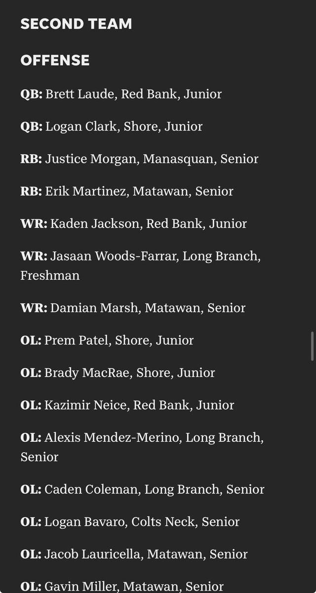 Mac99Brady11954's tweet photo. Beyond grateful to be selected 2nd Team All Division in C North!!
@SRDevilFootball https://t.co/NgQdqQLsHs