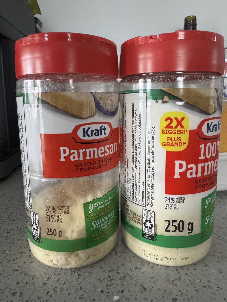 amanmech808's tweet image. 2X bigger ??  The font you mean ? 🤣
@KraftHeinzCan
#Kraft #FoodLabels #PackagingFail