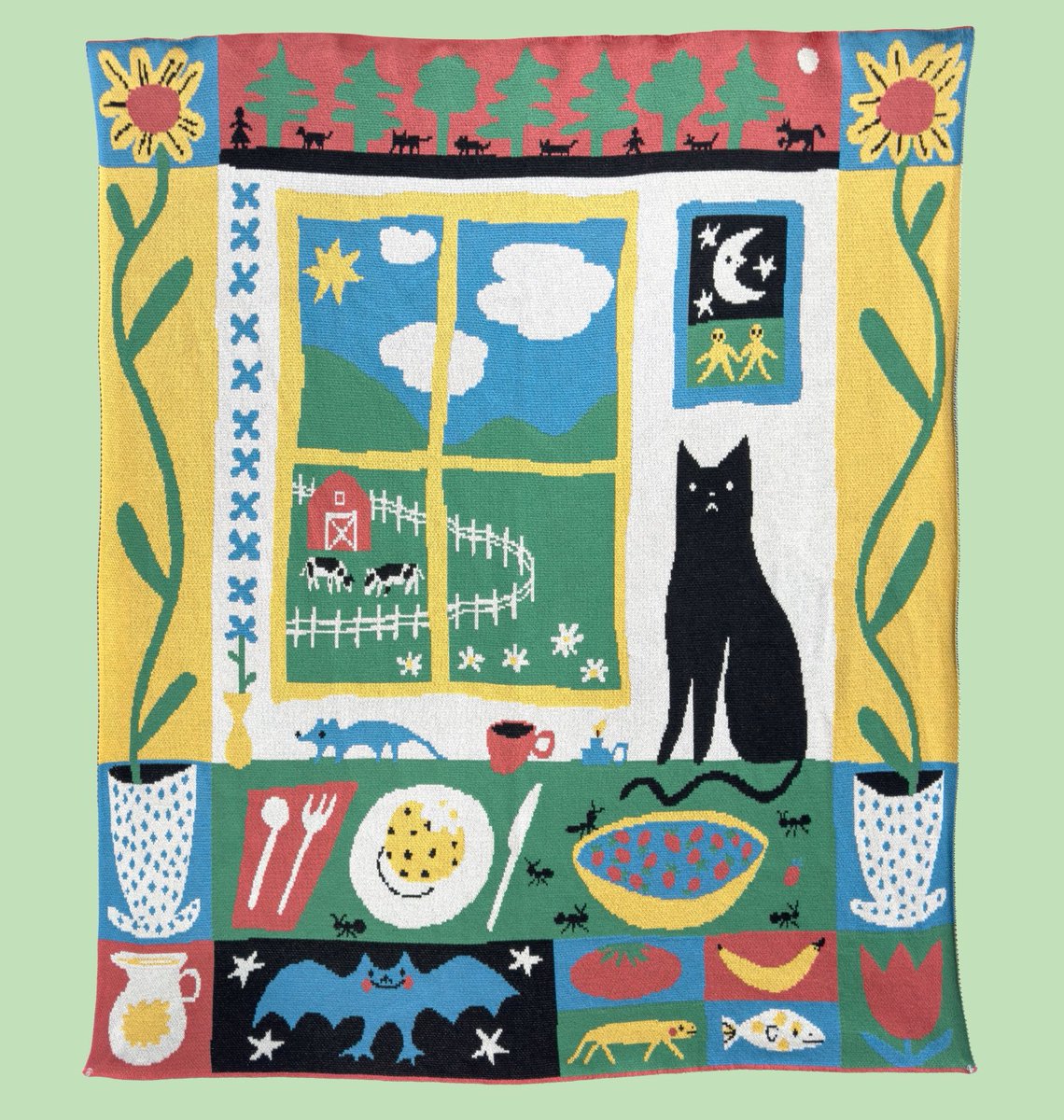 pophiesage's tweet photo. 🪟window🪟blanket🪟🐈‍⬛🌼🍓🫐 https://t.co/1U9MRDnd9T