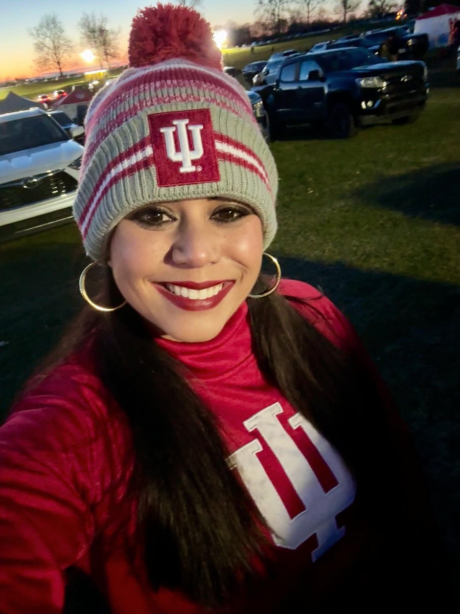MLPatchett's tweet photo. A perfect & perfectly cold night with amazing seats to watch @IndianaFootball beat Purdue & close out their first-ever perfect season. Nothing like celebrating a W that punches our ticket to the B1G Championship! And today we’re all Michigan fans.
#IUFB #Hoosiers #BucketGame https://t.co/mda9Z3ue5N