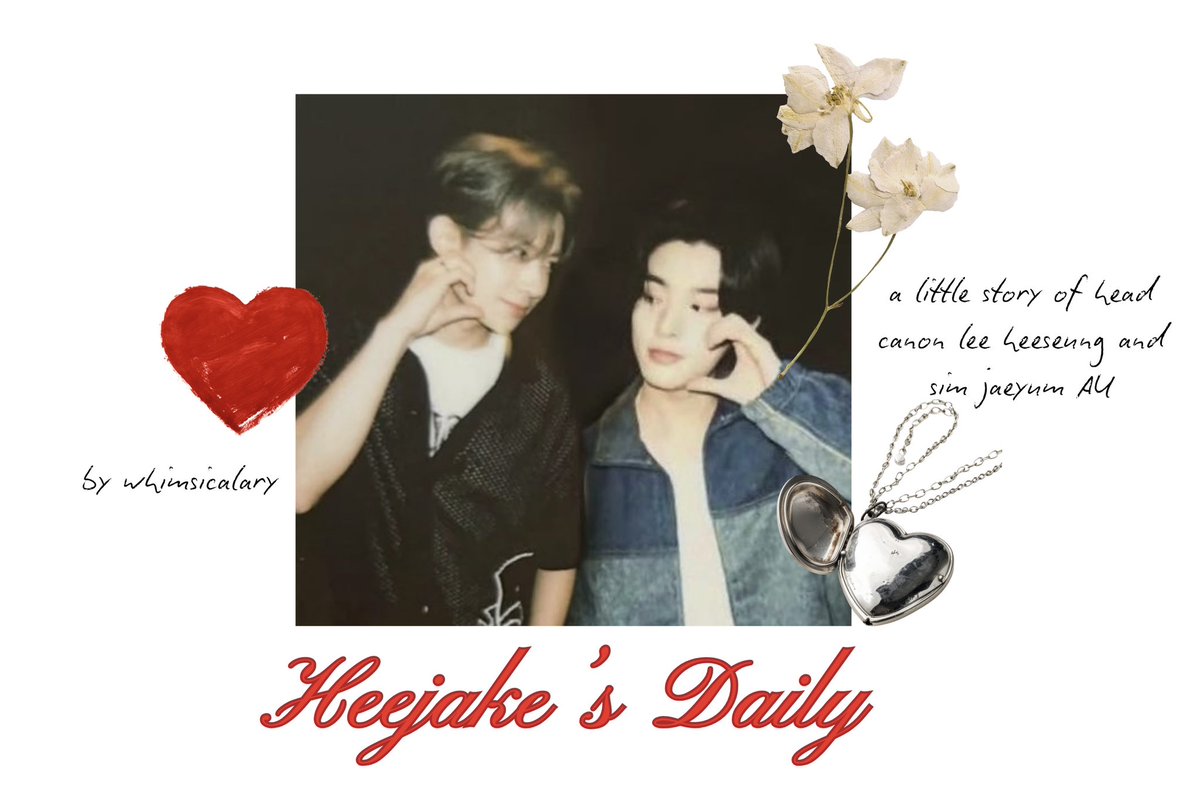 whimsicalary's tweet image. ☆ a compilation of few twt head-canon of
씅젴 heejake au
