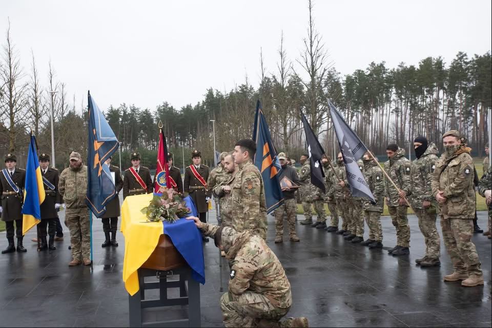 CsabaBStenge's tweet photo. On 27 November, 2025 was the burial in Kyiv of 21 year old Benjámin Aser (call sign 'Nemo') a Hungarian volunteer of 3rd Separate Assault Brigade who was KIA at Kharkiv on 24 May, 2025. He was not ethnic Hungarian from Transcarpathia but Hungarian citizen who was born in Hungary. https://t.co/X66ssnb9IE