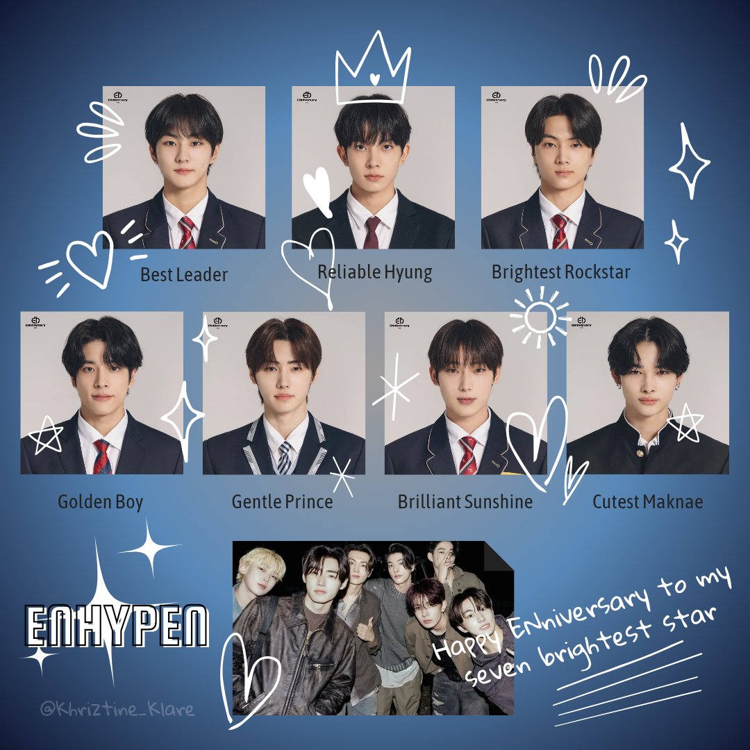 Khriztine_Klare's tweet photo. Happy ENniversary, my seven!

Thank you for every stage, every smile, and every moment. Here's to more years. I love you, always💖

ENHYPEN IN FULL BLO5SOM
#FiveYearsFueledByFate #Happy_5th_ENniversary #피로매듭지은_엔하이픈의오년 #ENHYPEN祝デビュー5周年 @ENHYPEN_members @ENHYPEN https://t.co/b00OJkSlYm