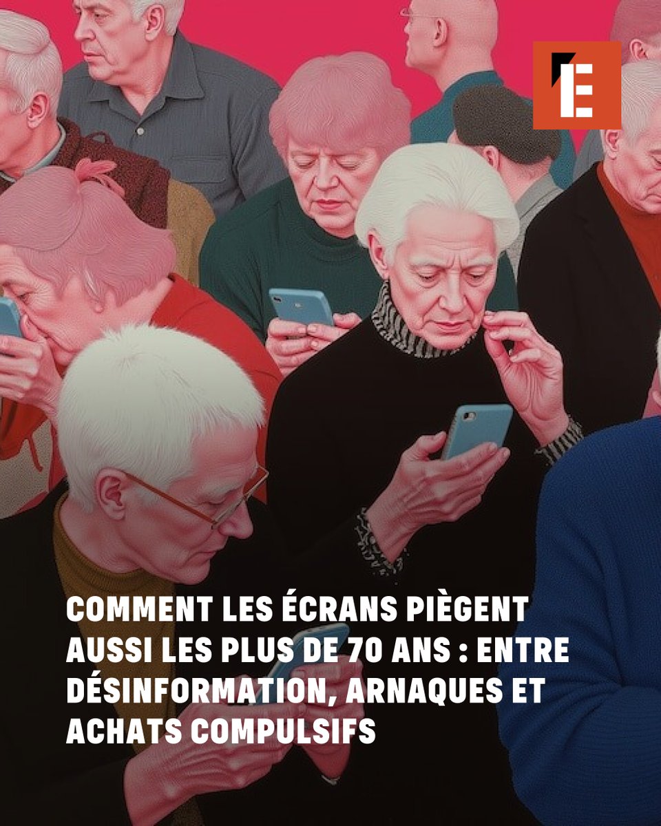 LEXPRESS's tweet image. 👴📱 Les seniors passent désormais autant, voire plus de temps devant leurs écrans que les adolescents. Et ce n&apos;est pas forcément une bonne nouvelle. ➡️ l.lexpress.fr/0UV

✍️ @beauantoine et @GarciaVictor_