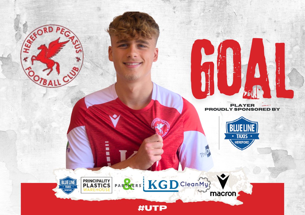 🔴⚽️GOAL⚽️🔴

Harry Pitman hits the back of the net in the 7th minute to put us 1-0 up

Player proudly sponsored by
Blue Line Taxis

#herefordpegasusfc
#utp #goal