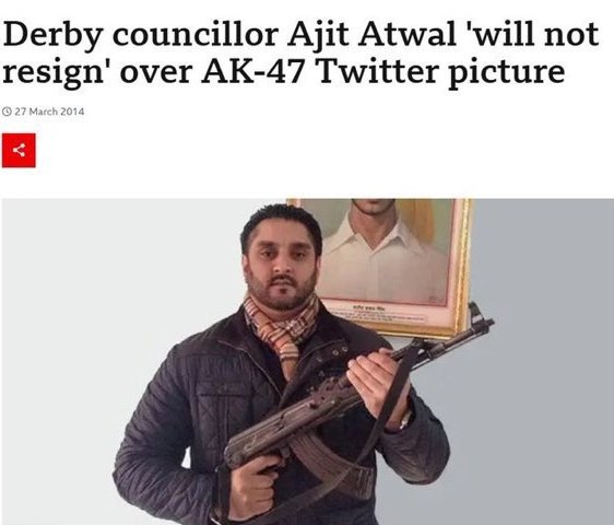 BROKENBRITAIN0's tweet image. So today in Broken Britain 🇬🇧 

An IT consultant was AREESTED in BRITAIN for POSING WITH A GUN IN AMERICA ON HOLIDAY❗️

However, A LITERAL COUNCILLOR posed with an AK-47 AND THAT WAS ALL FINE AND DANDY 👍 

OUR COUNCILS AND GOVERNMENTS ARE INFILTRATED, GET THEM ALL OUT NOW ⚠️