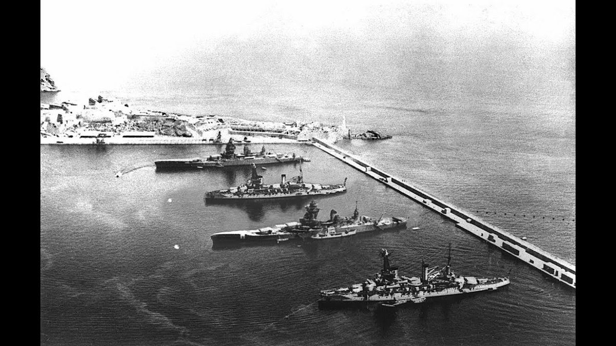 BowesChay's tweet image. The single biggest loss of life for the French Navy in WW2 wasn&apos;t inflicted by the Germans or Japanese. 

It was inflicted by the British by direct order of Winston Churchill. 

On the 3 July 1940 the British Royal Navy carried out &quot;Operation Catapult&quot;  the deliberate, cold…