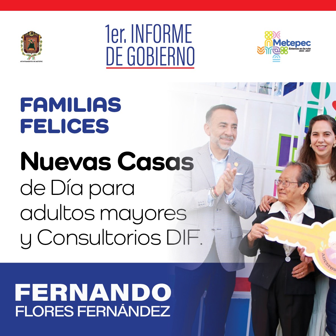 El 1er Informe de Gobierno de Fernando Flores Fernández está aquí.

 Conoce los logros y avances de nuestro gobierno en beneficio de Metepec.

 #1erInformeDeGobierno #FernandoFloresFernández #MetepecAvanza
 #4Años #MetepecBrilla #CiudadanosGobernando #EstamosEnLaRuta