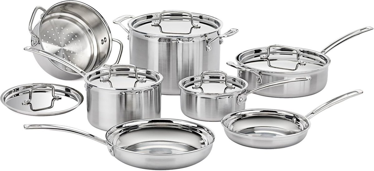 pfdealz's tweet image. Cuisinart 12-Piece Cookware Set, MultiClad Pro Triple Ply Stainless Steel Cookware Set for $259.95!!

sovrn.co/1b7tj0u

#Ad #Onsale

Image credit: Amazon